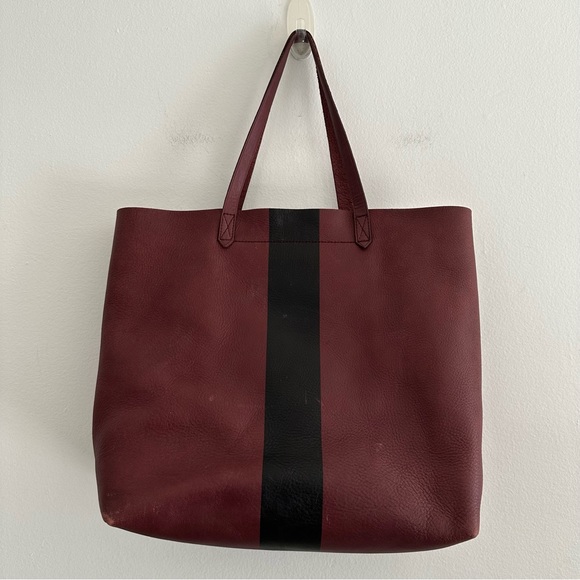 Madewell Handbags - Madewell Burgundy Leather Tote Bag